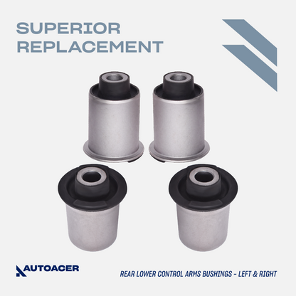 AUTOACER - Rear Upper, Lower Control Arm & Trailing Arm Bushing Kit 12 Piece for Nissan Pathfinder R51, 2WD / 4WD Models