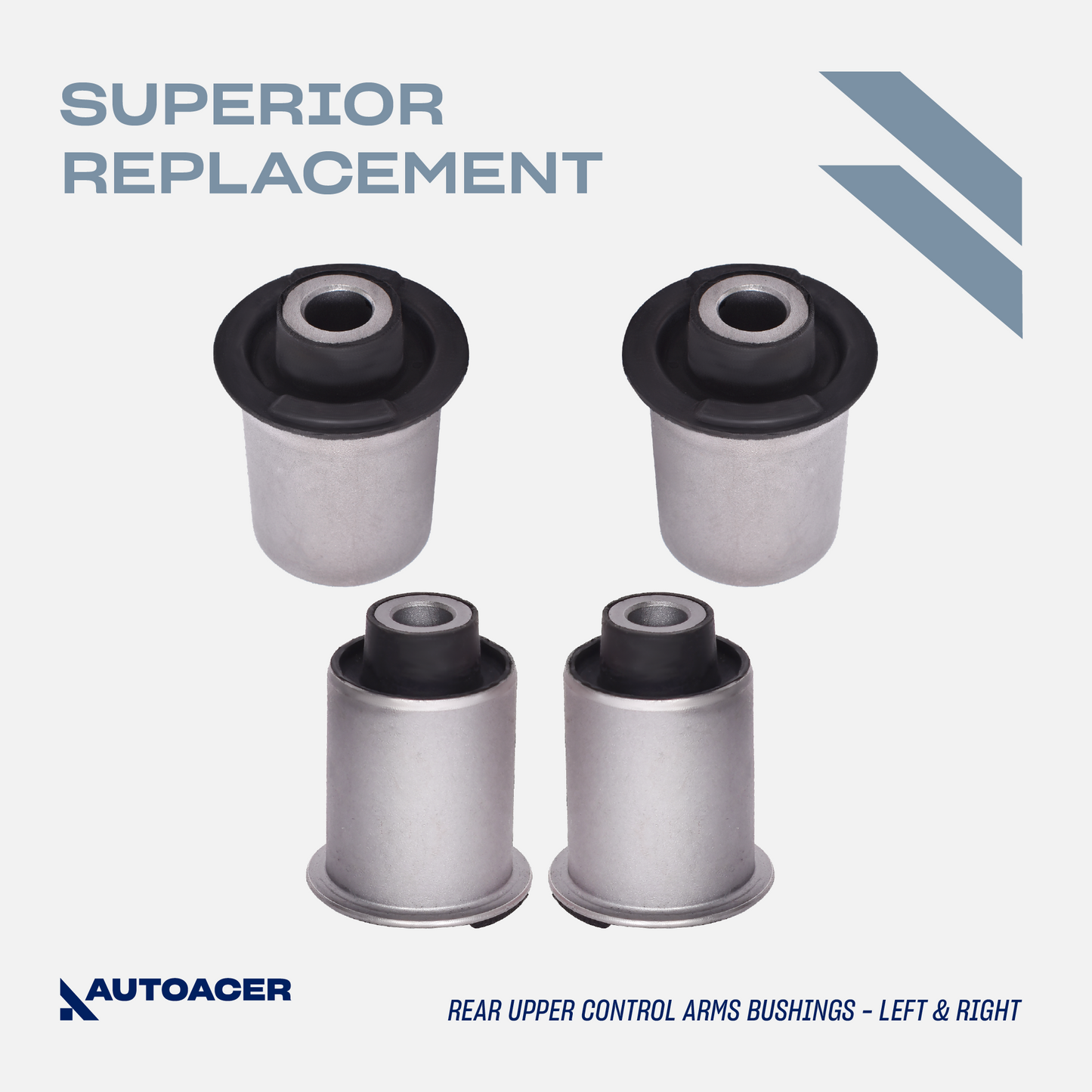 AUTOACER - Rear Upper, Lower Control Arm & Trailing Arm Bushing Kit 12 Piece for Nissan Pathfinder R51, 2WD / 4WD Models