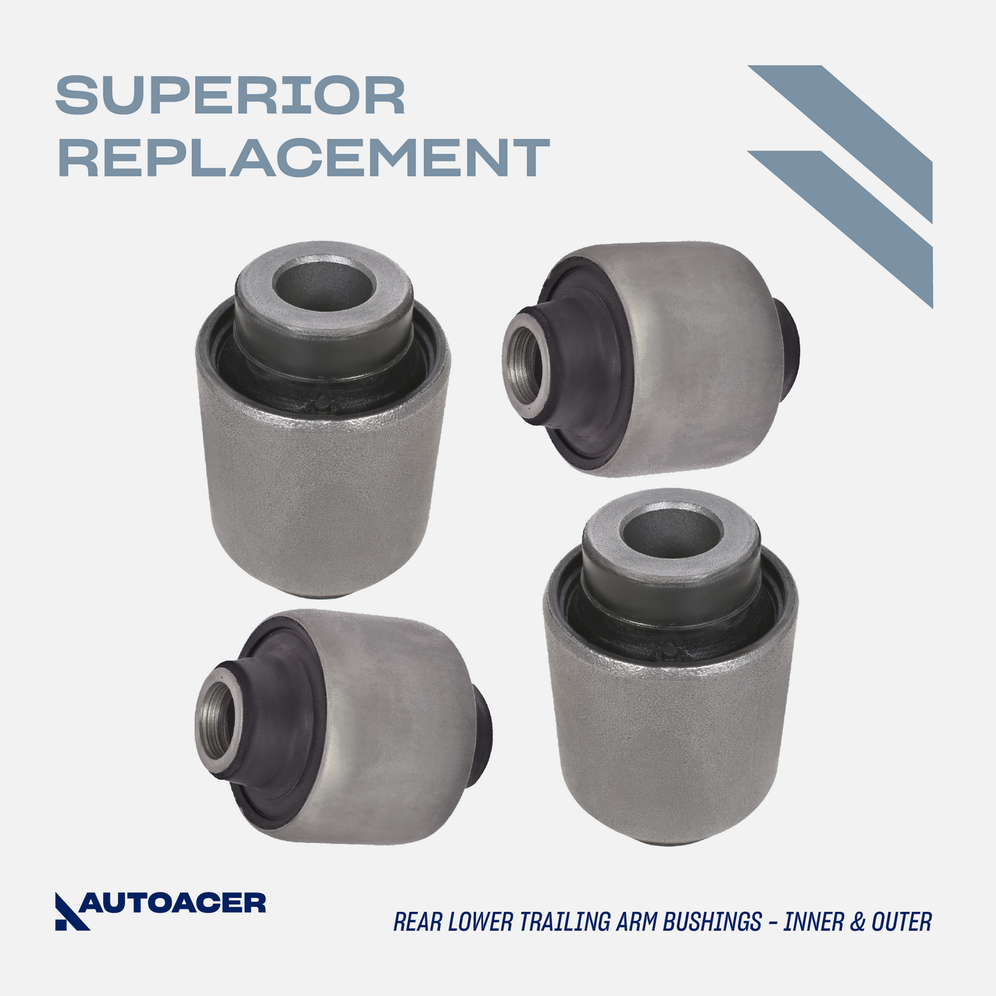 AUTOACER - Rear Upper Lower Control Arms, Trailing Arm Bushings & Ball Joint Kit 16 Piece for Nissan Pathfinder R51, RWD / AWD Models