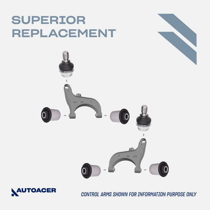 AUTOACER - Rear Upper Lower Control Arms, Trailing Arm Bushings & Ball Joint Kit 16 Piece for Nissan Pathfinder R51, RWD / AWD Models