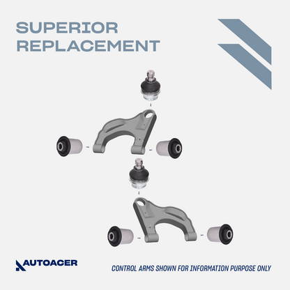 AUTOACER - Rear Upper Lower Control Arms, Trailing Arm Bushings & Ball Joint Kit 16 Piece for Nissan Pathfinder R51, RWD / AWD Models