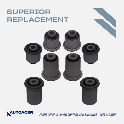 AUTOACER - Front & Rear Upper, Lower Control Arm Bushing Kit 16 Piece for Nissan, Pathfinder R51, Armada 