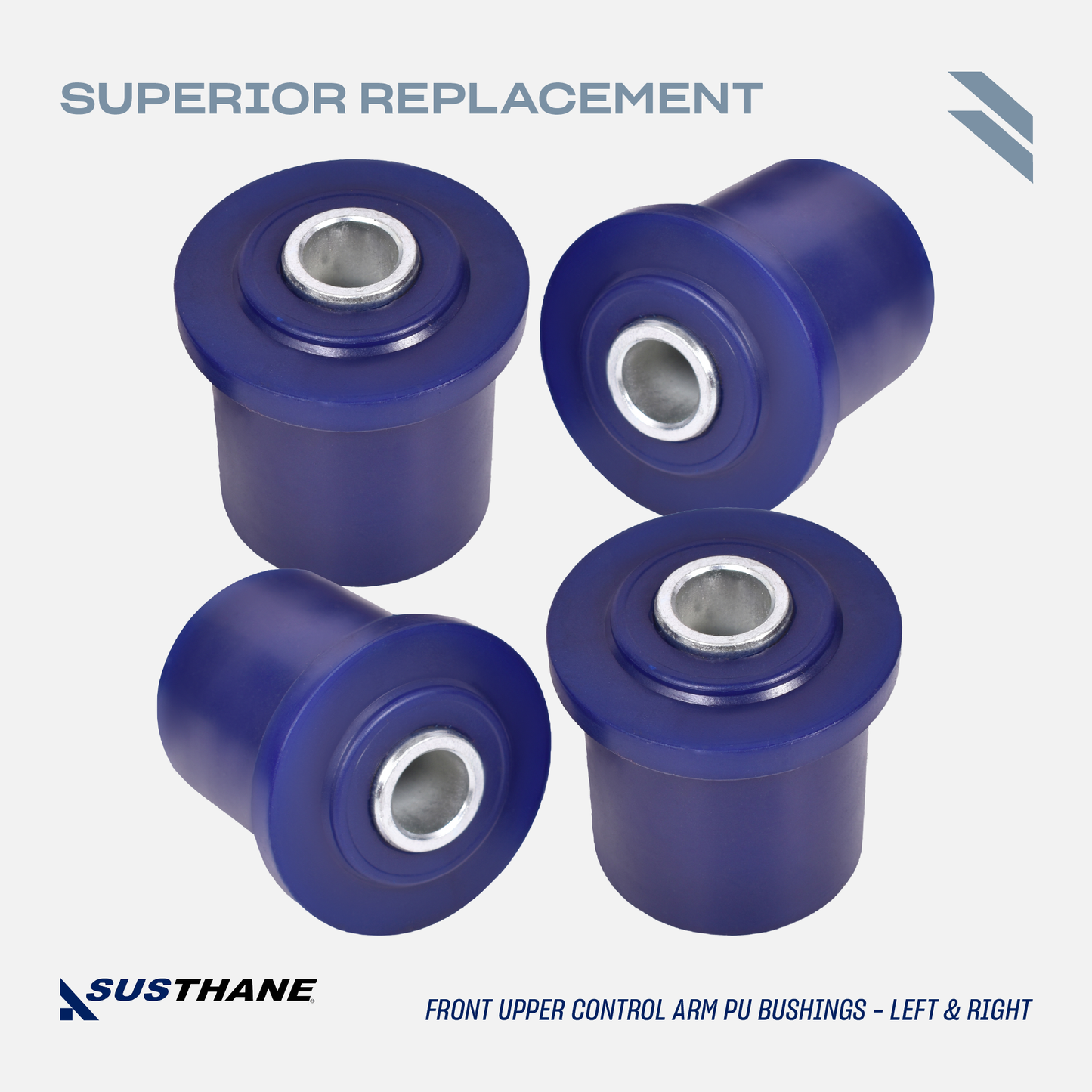AUTOACER - Front Upper & Lower Control Arm PU Bushing Kit 8 Piece for Nissan Pathfinder, Frontier, Armada, Infiniti QX56, QX80