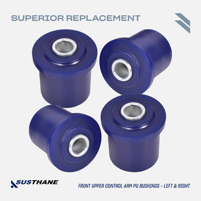 AUTOACER - Front Upper & Lower Control Arm PU Bushing Kit 8 Piece for Nissan Pathfinder, Frontier, Armada, Infiniti QX56, QX80