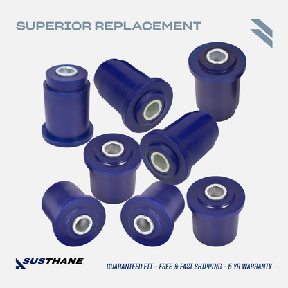 AUTOACER - Front Upper & Lower Control Arm PU Bushing Kit 8 Piece for Nissan Pathfinder, Frontier, Armada, Infiniti QX56, QX80