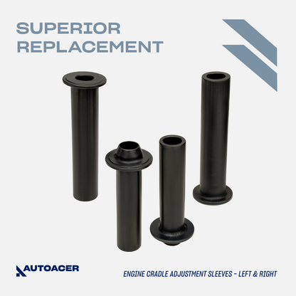 AUTOACER - Front Subframe Crossmmber Engine Cradle Polyurethane Bushings 8 Piece with Sleeves for Nissan Rogue, Juke, Leaf 