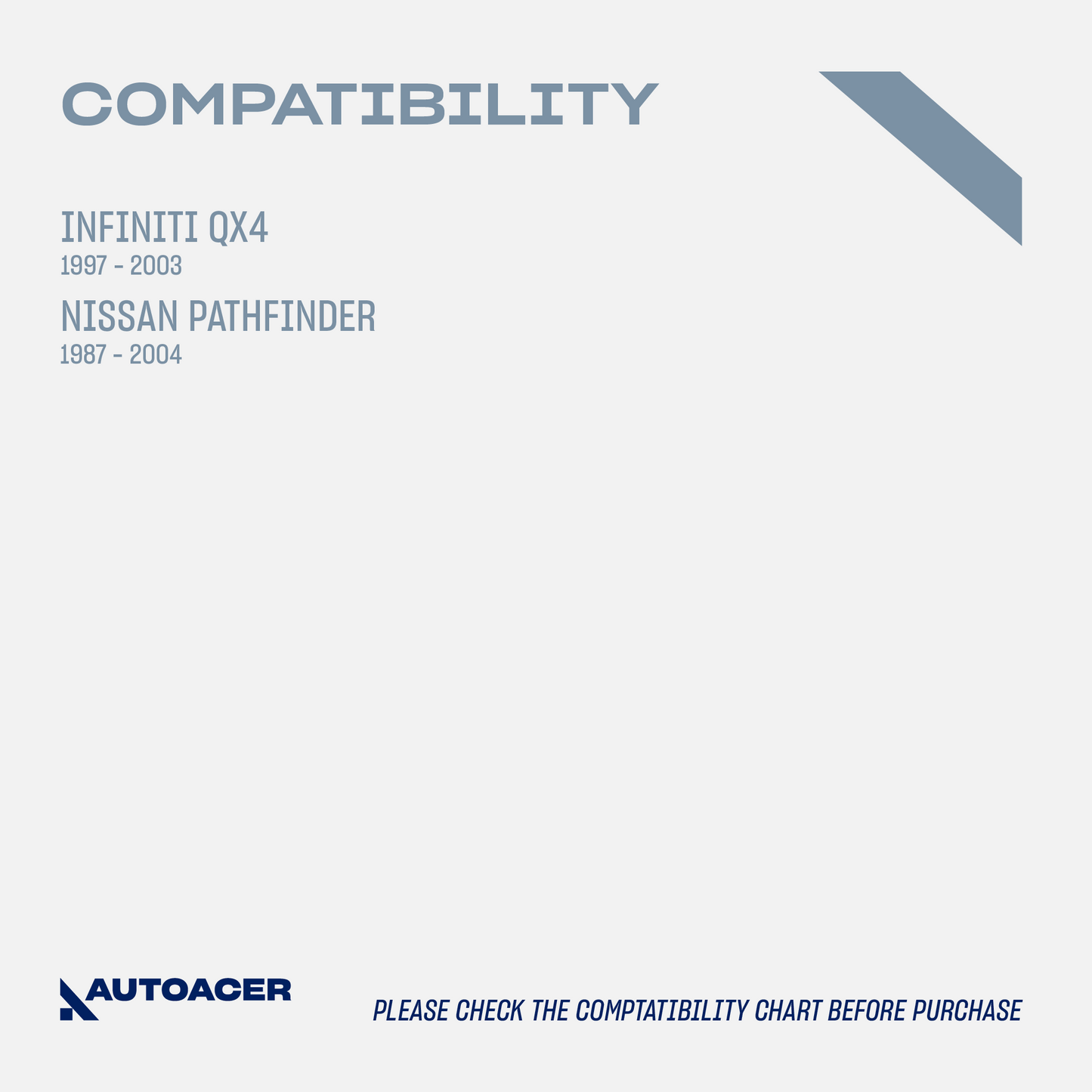 AUTOACER - Rear Upper & Lower Control Trailing Arm Poly Bushings Kit 8pc for Nissan Pathfinder & Infiniti QX4 1996-2004