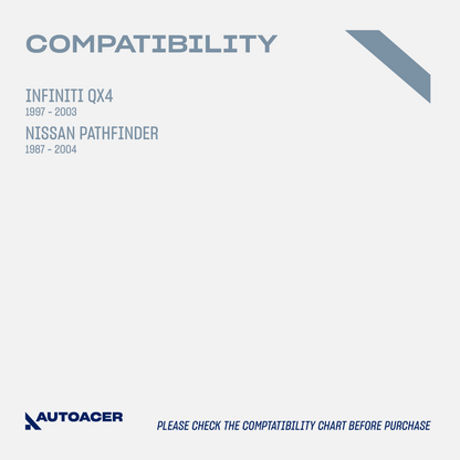 AUTOACER - Rear Upper & Lower Control Trailing Arm Poly Bushings Kit 8pc for Nissan Pathfinder & Infiniti QX4 1996-2004