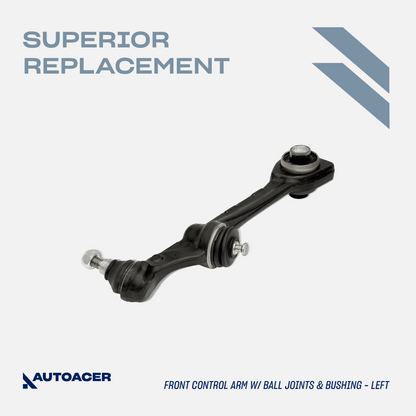 AUTOACER - Front Lower Rearward Control Arm Kit 2 Piece for Mercedes Benz S550 2007-2011 RWD