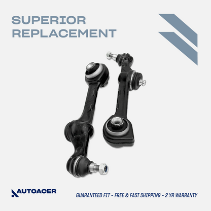 AUTOACER - Front Lower Rearward Control Arm Kit 2 Piece for Mercedes Benz S550 2007-2011 RWD