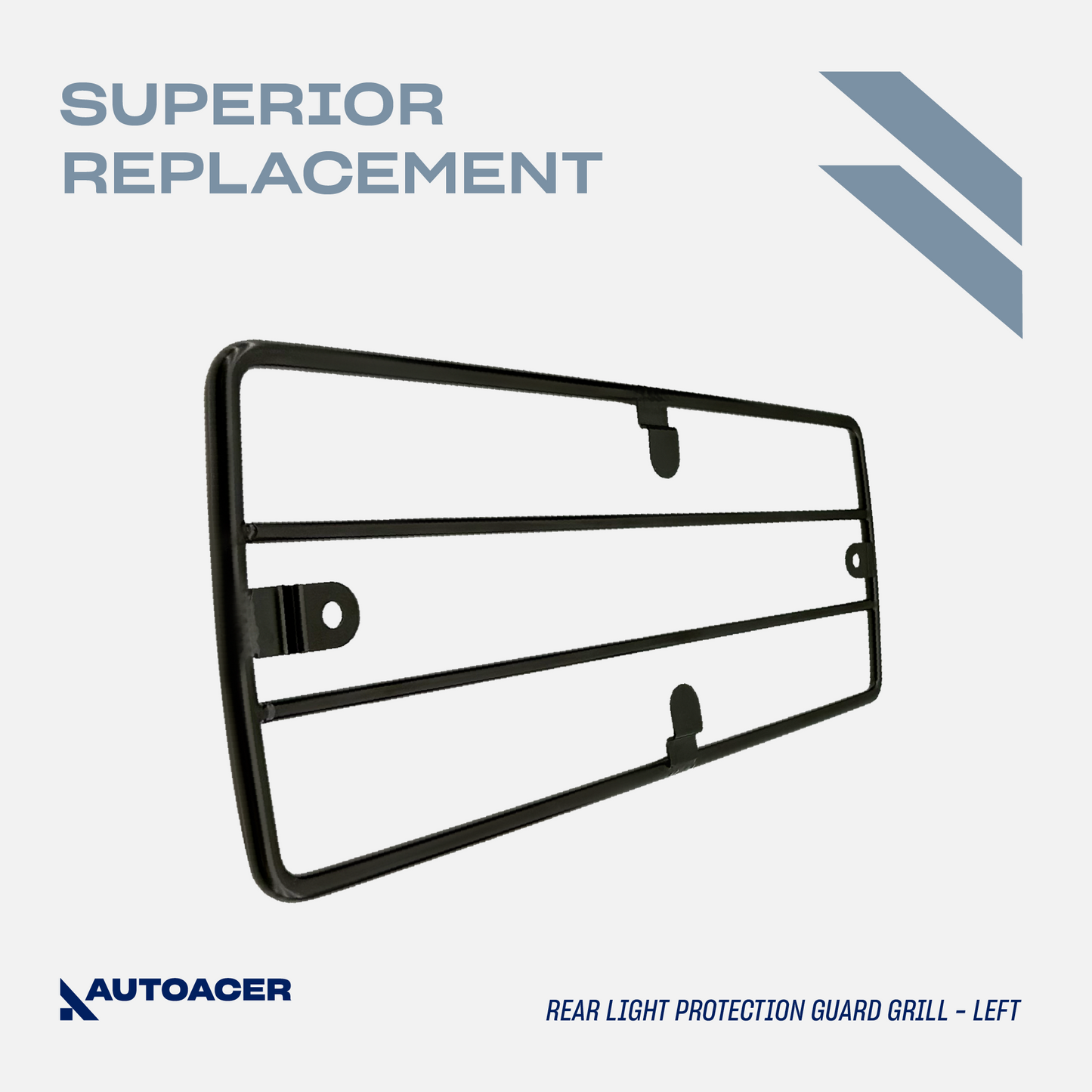 AUTOACER Light Guard Grill Kit 2p - Rear Tail Light Protector Grills (Left & Right) for MERCEDES G WAGON