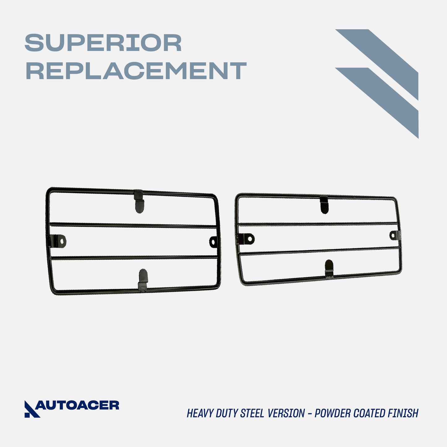 AUTOACER Light Guard Grill Kit 2p - Rear Tail Light Protector Grills (Left & Right) for MERCEDES G WAGON
