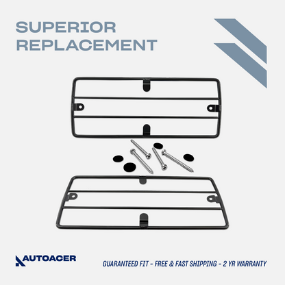AUTOACER Light Guard Grill Kit 2p - Rear Tail Light Protector Grills (Left & Right) for MERCEDES G WAGON