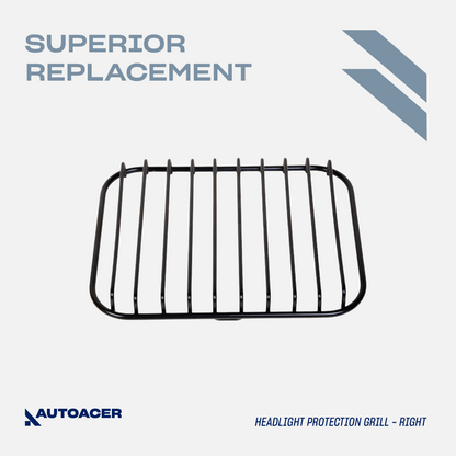 AUTOACER - 2p HD Front Headlight Guard Grills For Mercedes G-Class W463 1990-2018