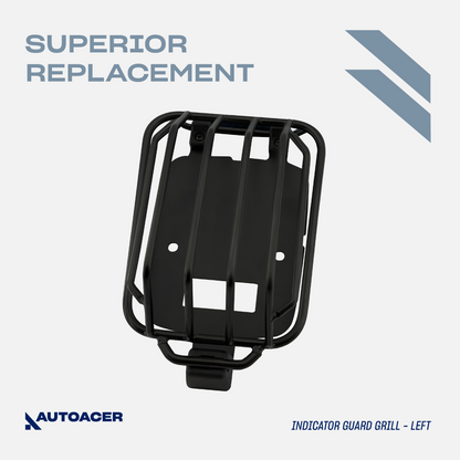 AUTOACER - 2p Turn Signal Protector Grill Set For Mercedes G Wagon W460 W461 W463 1990 - 2022