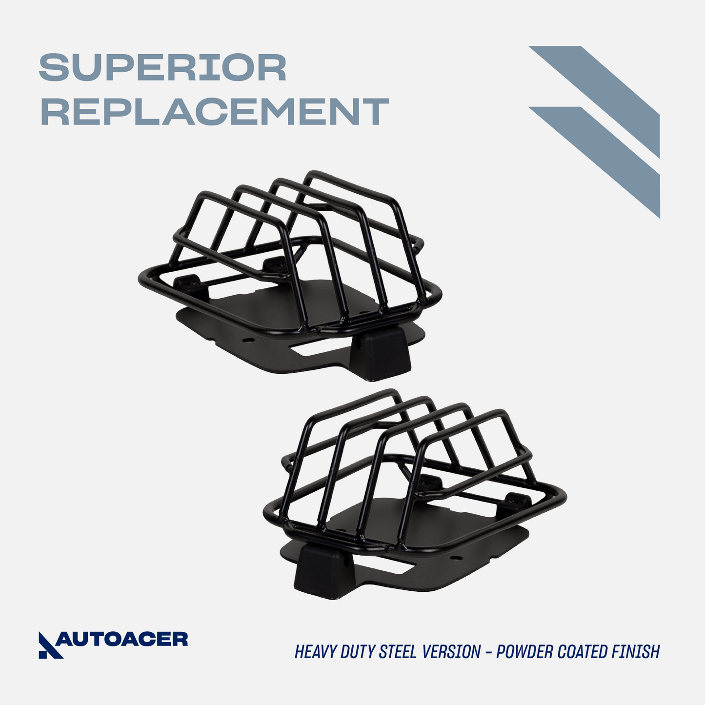 AUTOACER - 2p Turn Signal Protector Grill Set For Mercedes G Wagon W460 W461 W463 1990 - 2022