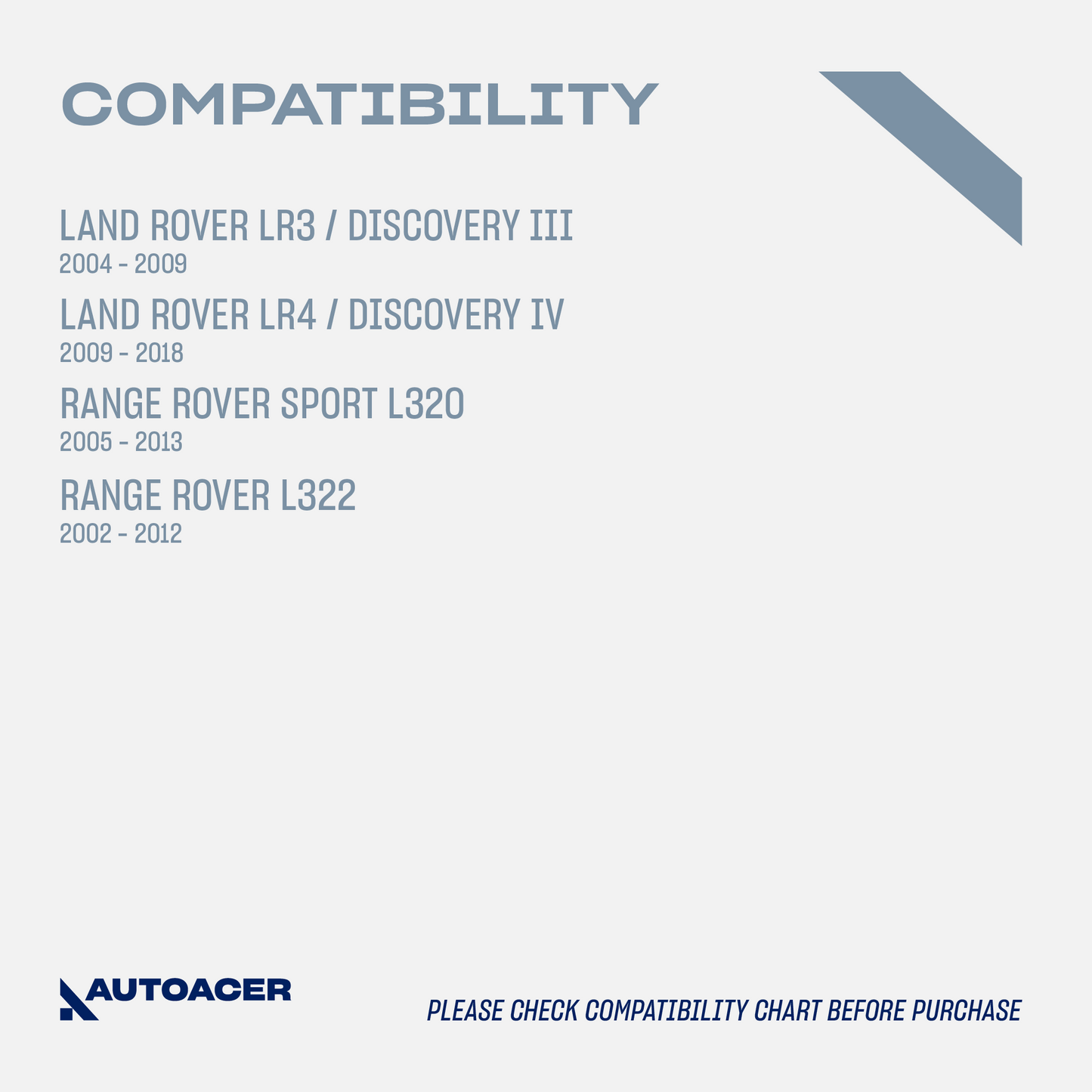 AUTOACER - Rear Lower Knuckle Bushing Kit 2 Piece for Land Rover LR3, LR4, Range Rover Sport
