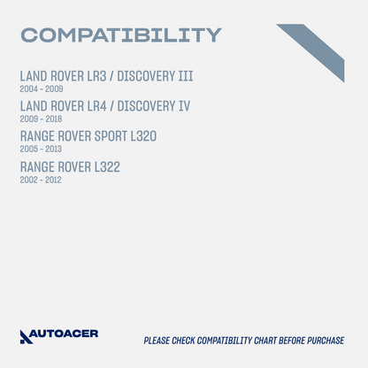 AUTOACER - Rear Lower Knuckle Bushing Kit 2 Piece for Land Rover LR3, LR4, Range Rover Sport
