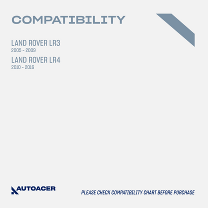 AUTOACER - Front & Rear, Upper, Lower Control Arm Bushings, Knuckle Bushes & Ball Joint Kit 24 Piece for Land Rover LR3 / LR4