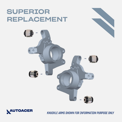 AUTOACER - Front & Rear, Upper, Lower Control Arm Bushings, Knuckle Bushes & Ball Joint Kit 24 Piece for Land Rover LR3 / LR4