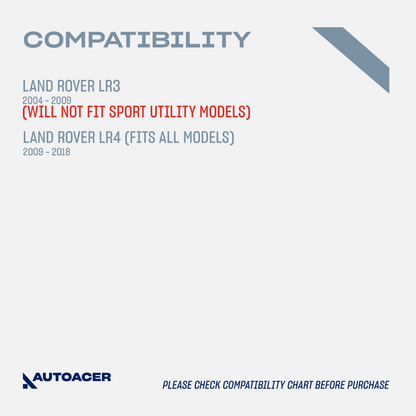 AUTOACER - Rear Upper & Lower Control Arm & Knuckle Bushing Kit 12 Piece for Land Rover LR3 / LR4