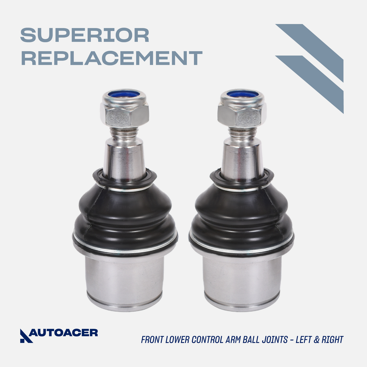 AUTOACER - 12p Front Upper & Lower Control Arm Bushings + Ball Joints for LAND ROVER LR3 2004 - 2009, LR4 2009 - 2018 & Rover Sport 2005-2013