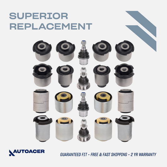 AUTOACER - Front & Rear, Upper, Lower Control Arm Bushings & Ball Joint Kit 20 Piece for Land Rover LR3 / LR4