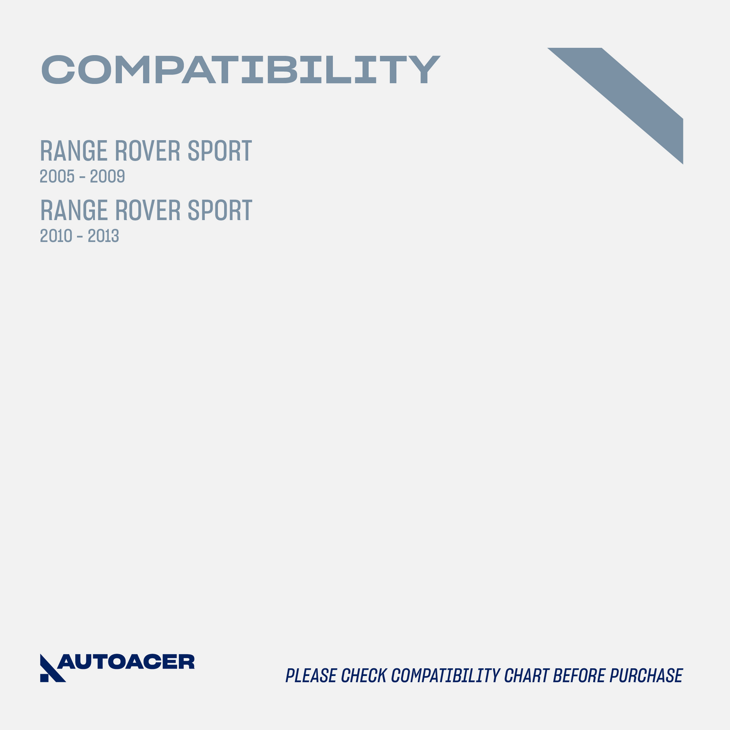 AUTOACER - Front & Rear Upper, Lower Control Arm Bushes & Knuckle Bushing Kit 20 Piece Land Rover Range Rover Sport L320
