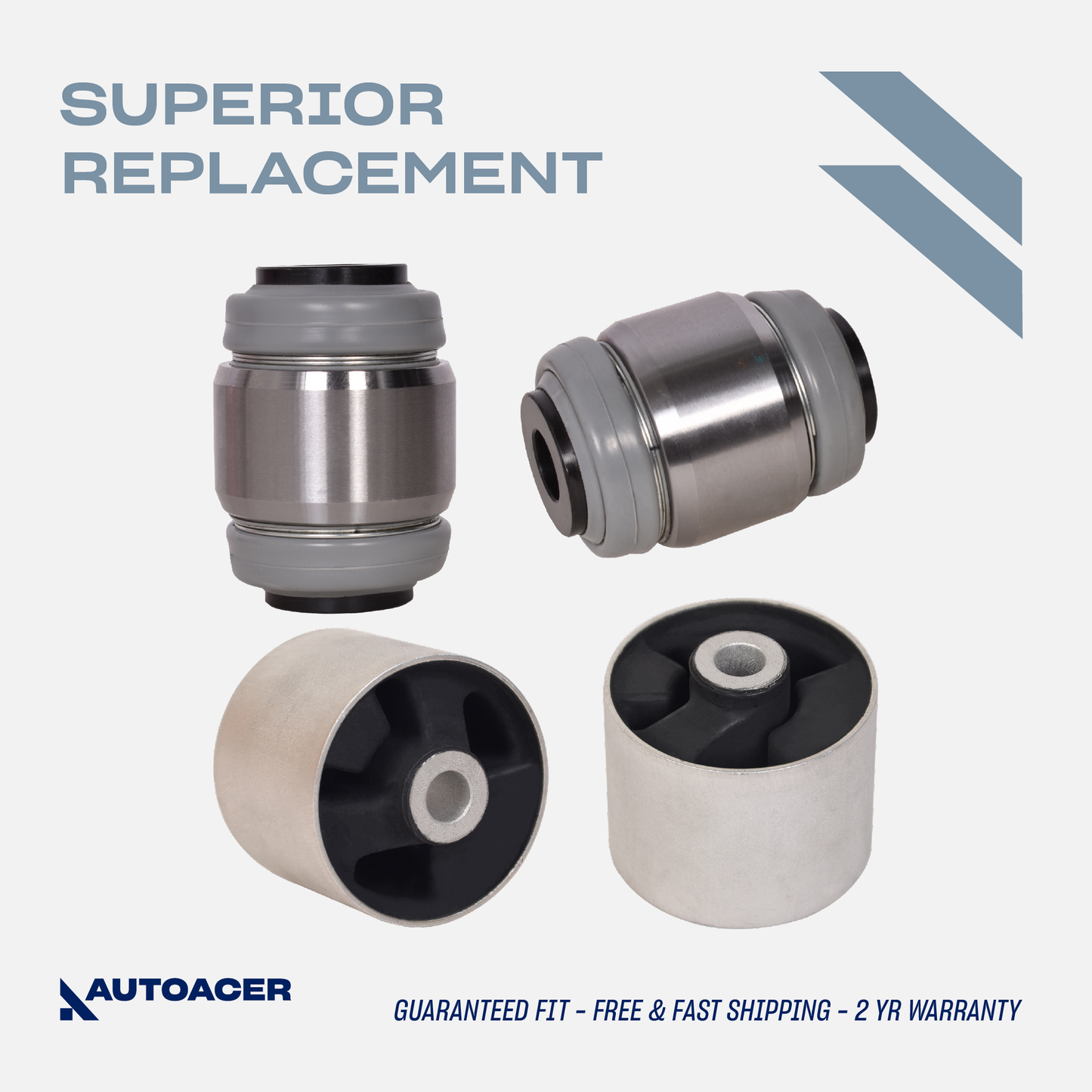AUTOACER - Rear Upper Control Arm Bushing Kit 4 Piece for Land Rover Range Rover Sport L320