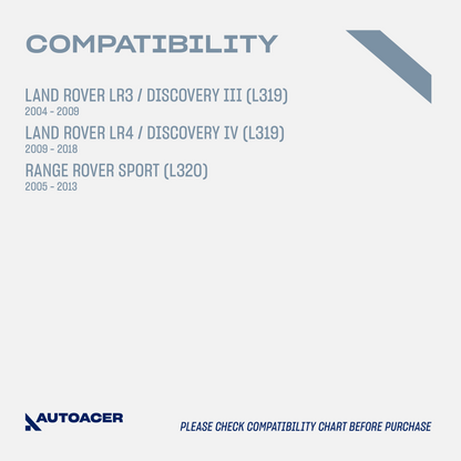 AUTOACER - Rear Lower Control Arm Bushing Kit 4 Piece for Land Rover LR3, LR4, Range Rover Sport