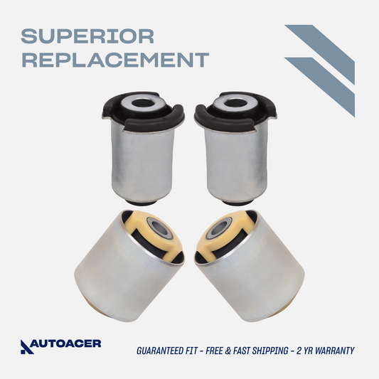 AUTOACER - Rear Lower Control Arm Bushing Kit 4 Piece for Land Rover LR3, LR4, Range Rover Sport
