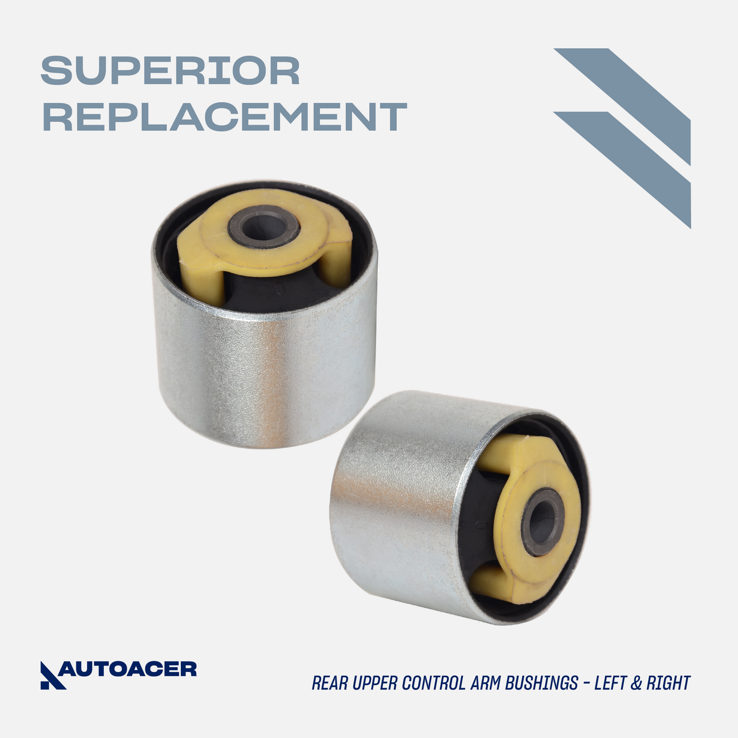 AUTOACER - Rear Upper Control Arm Bushing Kit 4 Piece for Land Rover LR3 & LR4