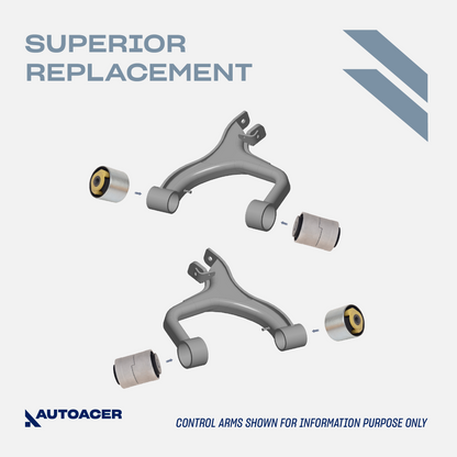 AUTOACER - Rear Upper Control Arm Bushing Kit 4 Piece for Land Rover LR3 & LR4