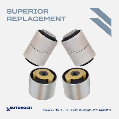 AUTOACER - Rear Upper Control Arm Bushing Kit 4 Piece for Land Rover LR3 & LR4