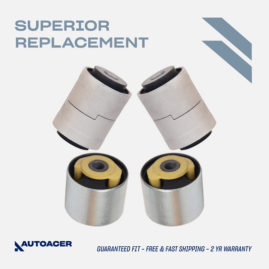 AUTOACER - Rear Upper Control Arm Bushing Kit 4 Piece for Land Rover LR3 & LR4