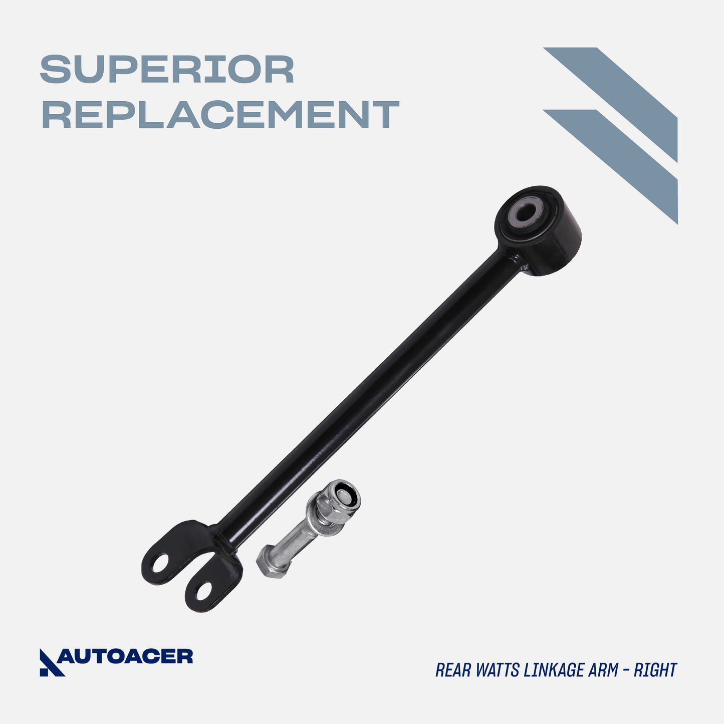 AUTOACER - Rear Watts Linkage Arm Assembly 2 Piece with Bushes Fitted & Hardware Included for Land Rover Discovery II