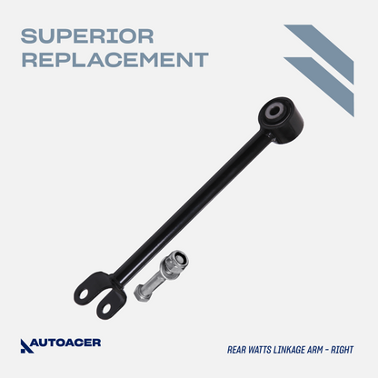 AUTOACER - Rear Watts Linkage Arm Assembly 2 Piece with Bushes Fitted & Hardware Included for Land Rover Discovery II