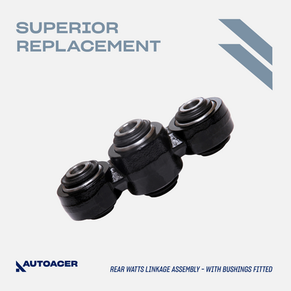 Rear Suspension Kit 3 Piece – Rear Watts Linkage Arm with Bushings & Hardware (Nuts, Bolts, Washers) and Linkage Assembly for Land Rover Discovery II