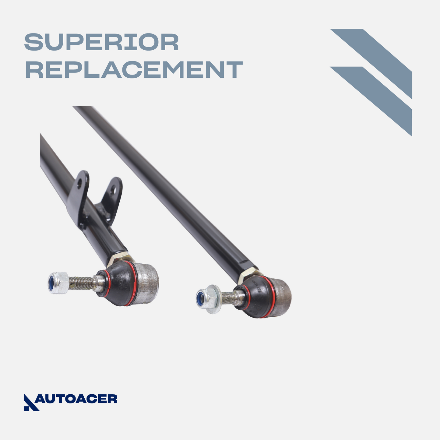 Rear Suspension Kit 2 Piece - Steering Drag Link & Track Tie Rod End Bar (HD) for Land Rover Discovery II 1998-2004 All Models,