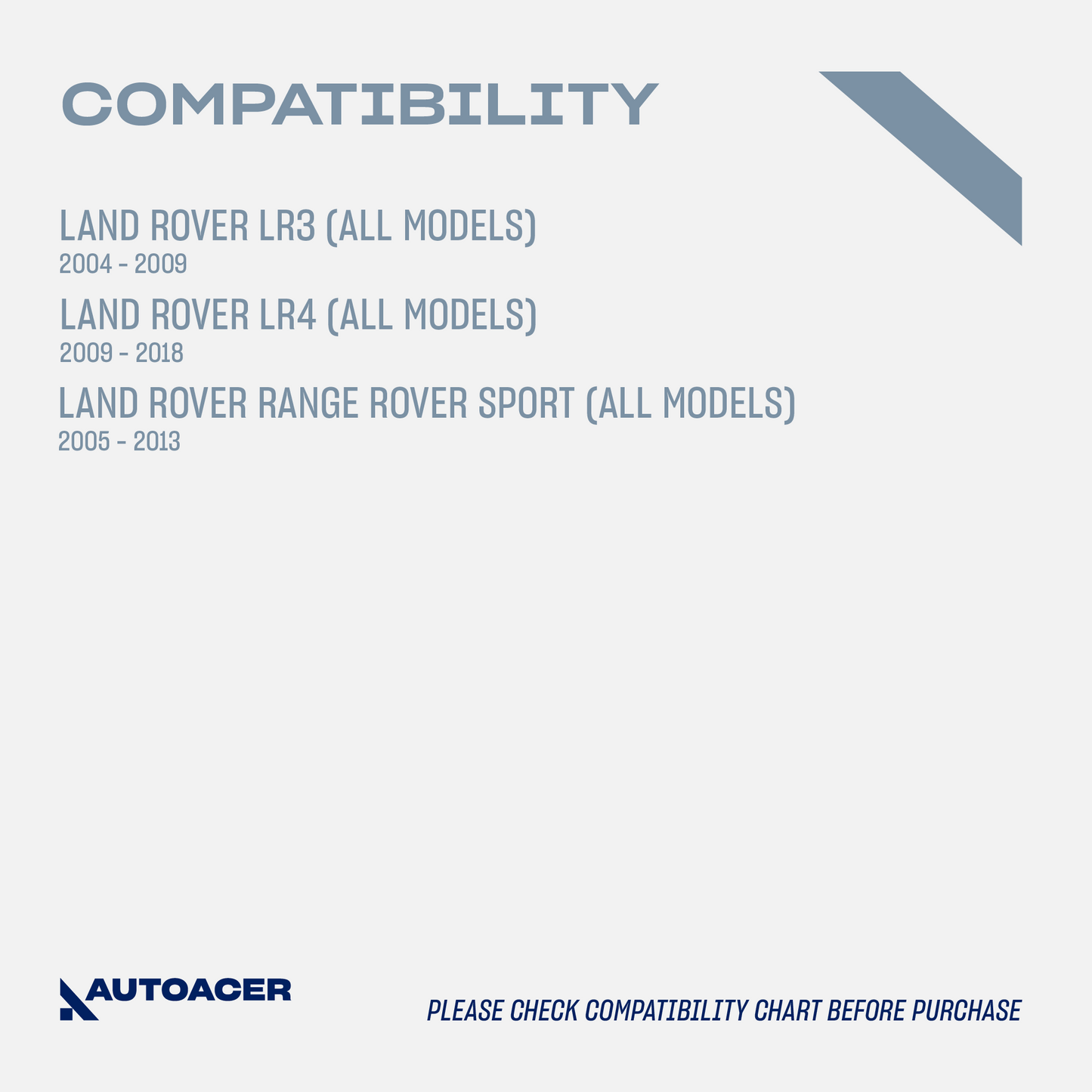 AUTOACER - Front Upper Control Arm Bushings & Ball Joint Kit 6 Piece for Land Rover LR3, LR4, Range Rover Sport