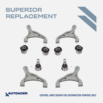AUTOACER - Front Upper Control Arm Bushings & Ball Joint Kit 6 Piece for Land Rover LR3, LR4, Range Rover Sport