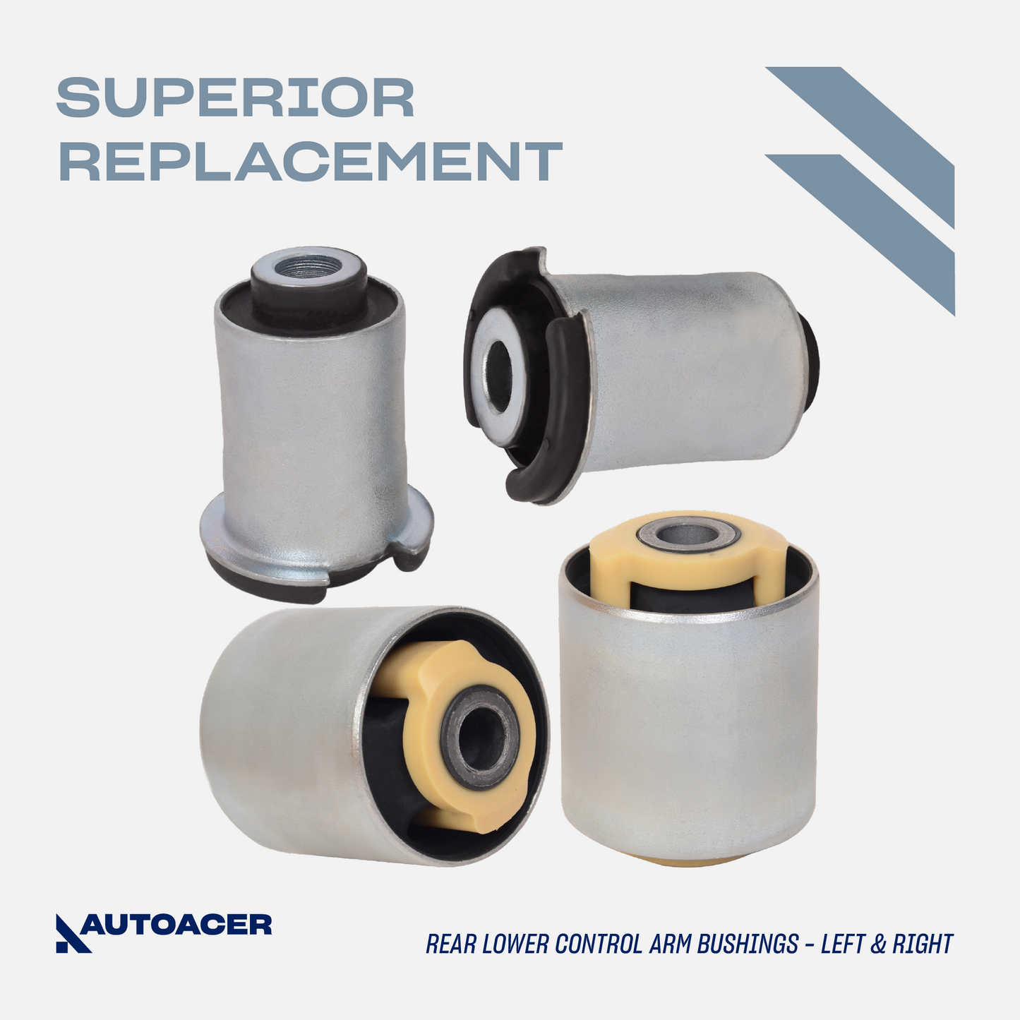 AUTOACER - Front & Rear Control Arm Bushings & Ball Joint Kit for Land Rover LR3 2004 - 2009, LR4 2009 - 2018 (L319)