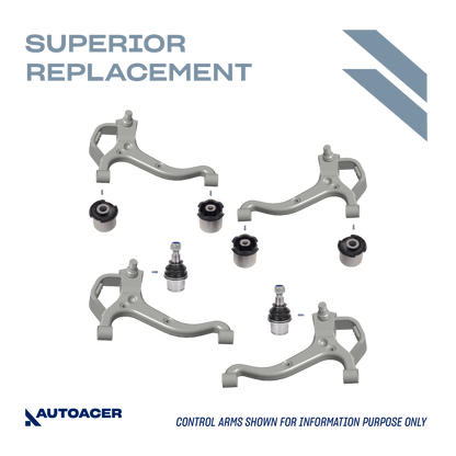 AUTOACER - Front & Rear Control Arm Bushings & Ball Joint Kit for Land Rover LR3 2004 - 2009, LR4 2009 - 2018 (L319)