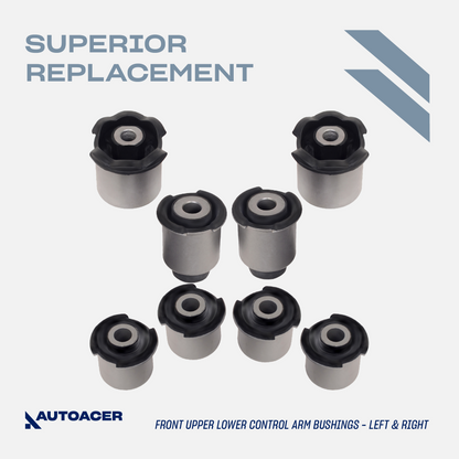 AUTOACER - Front & Rear, Upper & Lower Control Arm Bushings & Rear Knuckle Bushes 20 Piece for Land Rover LR3, LR4 