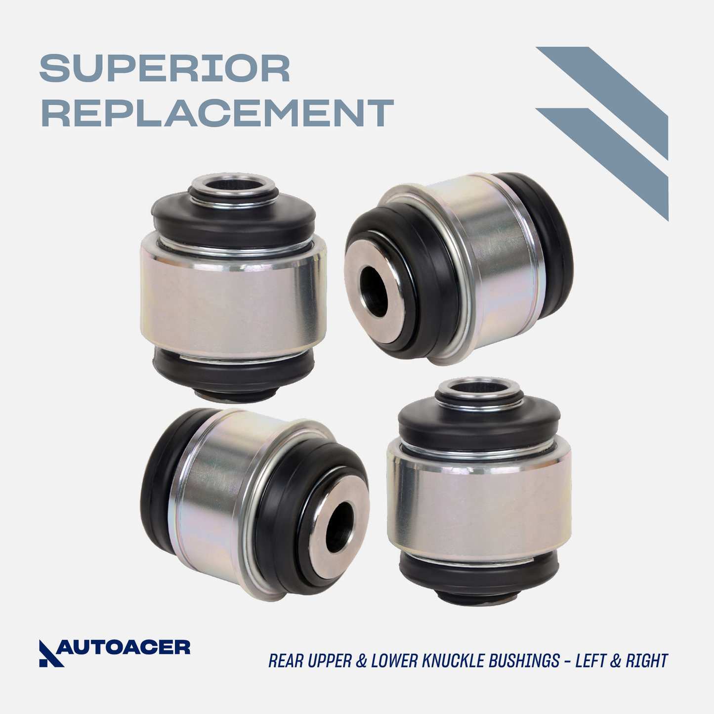AUTOACER - Front, Rear, Upper, Lower Control Arm Bushings, Knuckle Bushes & Ball Joint Kit 24 Pc for Range Rover Sport L320 2005-2013