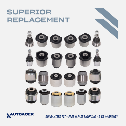 AUTOACER - Front, Rear, Upper, Lower Control Arm Bushings, Knuckle Bushes & Ball Joint Kit 24 Pc for Range Rover Sport L320 2005-2013