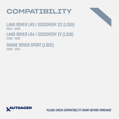 Rear Control Arm Bushing Kit 4 Pcs - Rear Upper & Lower Knuckle Arm Bushes for LAND ROVER DISCOVERY 3 / LR3 2004-2009, Range Rover Sport 2005-2013 L322