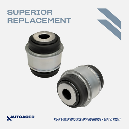 Rear Control Arm Bushing Kit 4 Pcs - Rear Upper & Lower Knuckle Arm Bushes for LAND ROVER DISCOVERY 3 / LR3 2004-2009, Range Rover Sport 2005-2013 L322