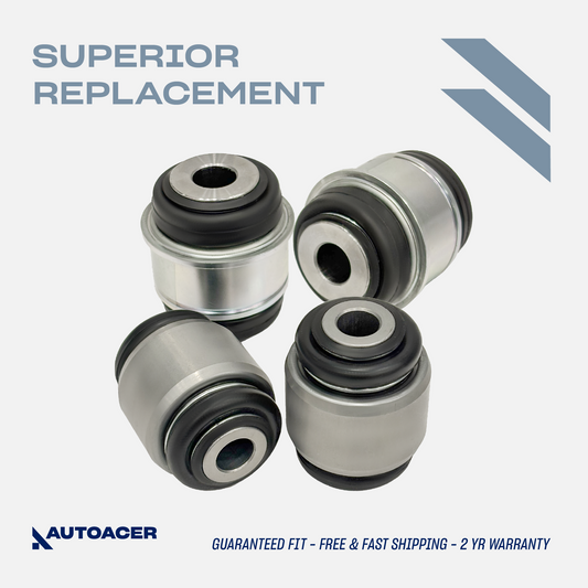 Rear Control Arm Bushing Kit 4 Pcs - Rear Upper & Lower Knuckle Arm Bushes for LAND ROVER DISCOVERY 3 / LR3 2004-2009, Range Rover Sport 2005-2013 L322