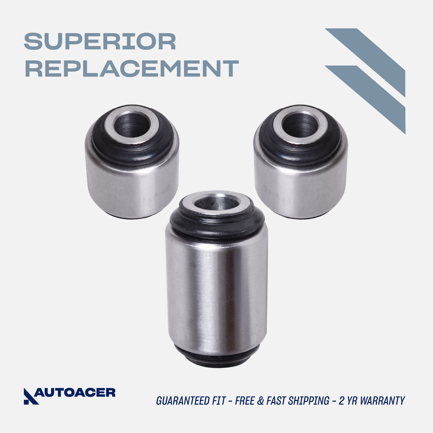 AUTOACER - Rear Watts Linkage Assembly Bushings 3 Piece (Top, Centre, Bottom) for Land Rover Discovery II